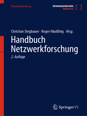 cover image of Handbuch Netzwerkforschung